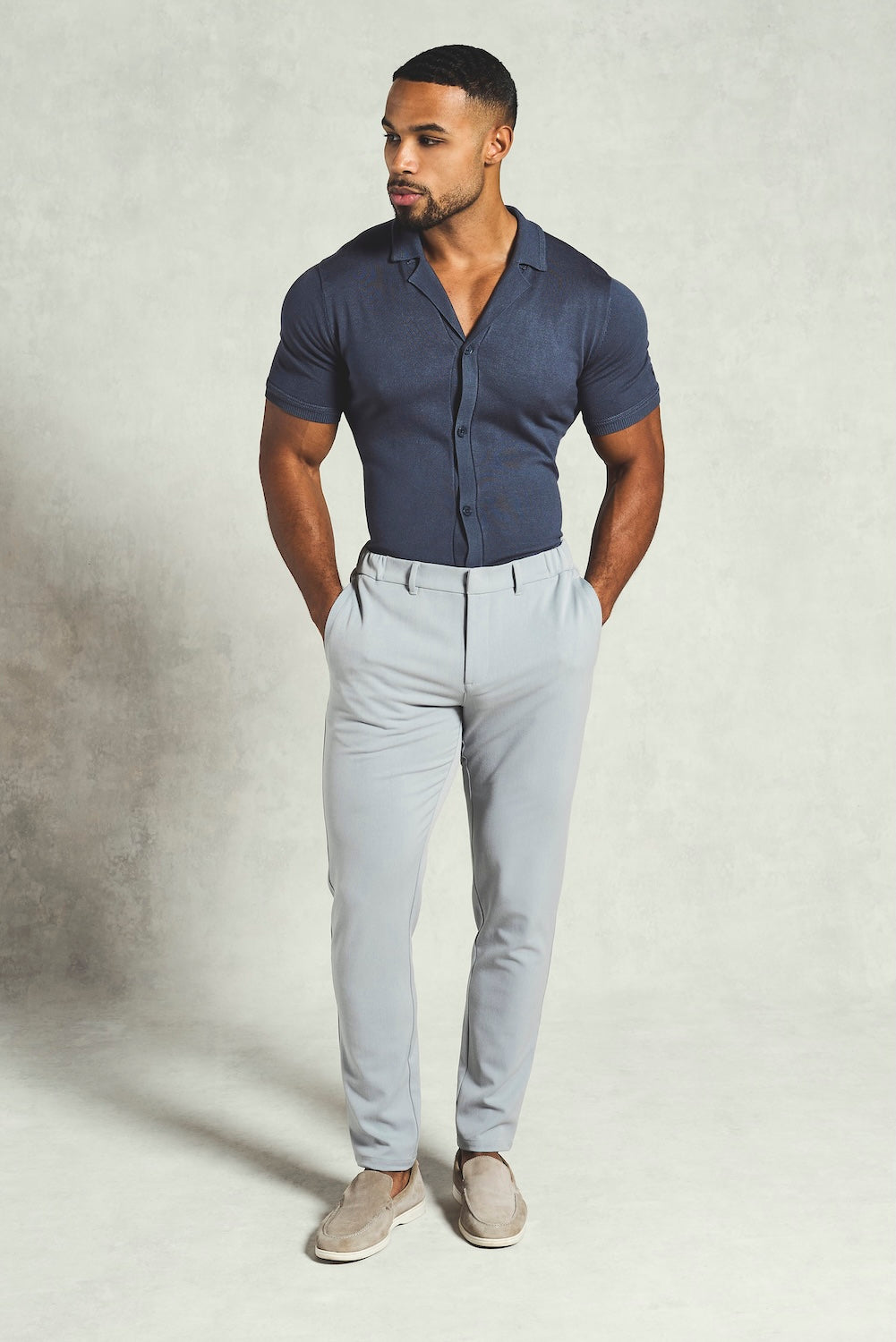 365 Muscle Fit Trouser in Grey