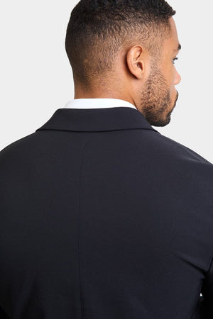 True Muscle Fit Tech Suit Jacket in Black - TAILORED ATHLETE - ROW