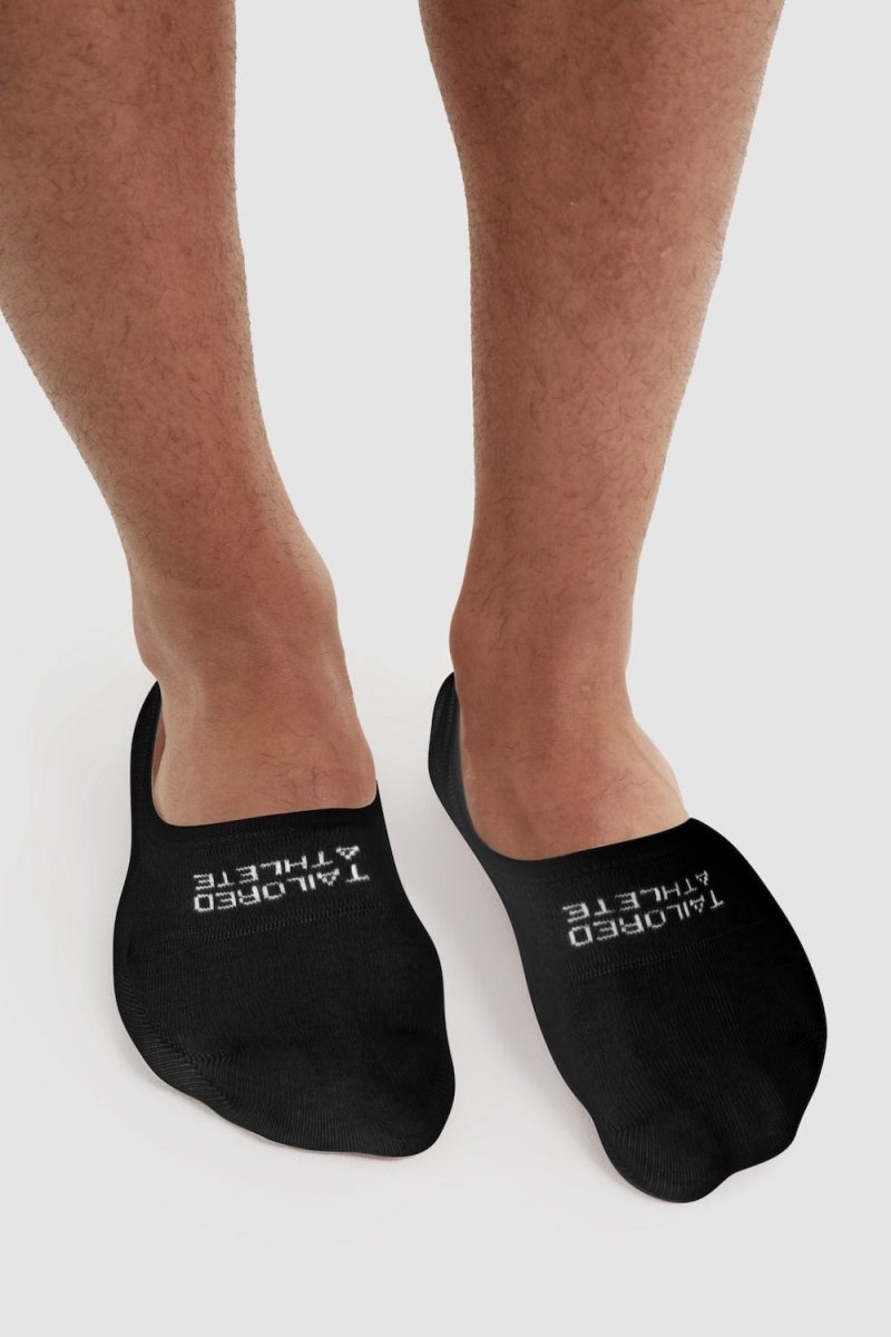 3 Pack No Show Socks in Black - TAILORED ATHLETE - ROW