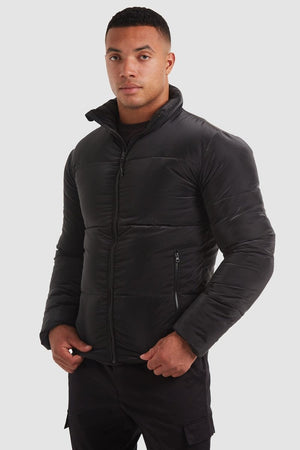 Puffa Jacket in Black - TAILORED ATHLETE - ROW