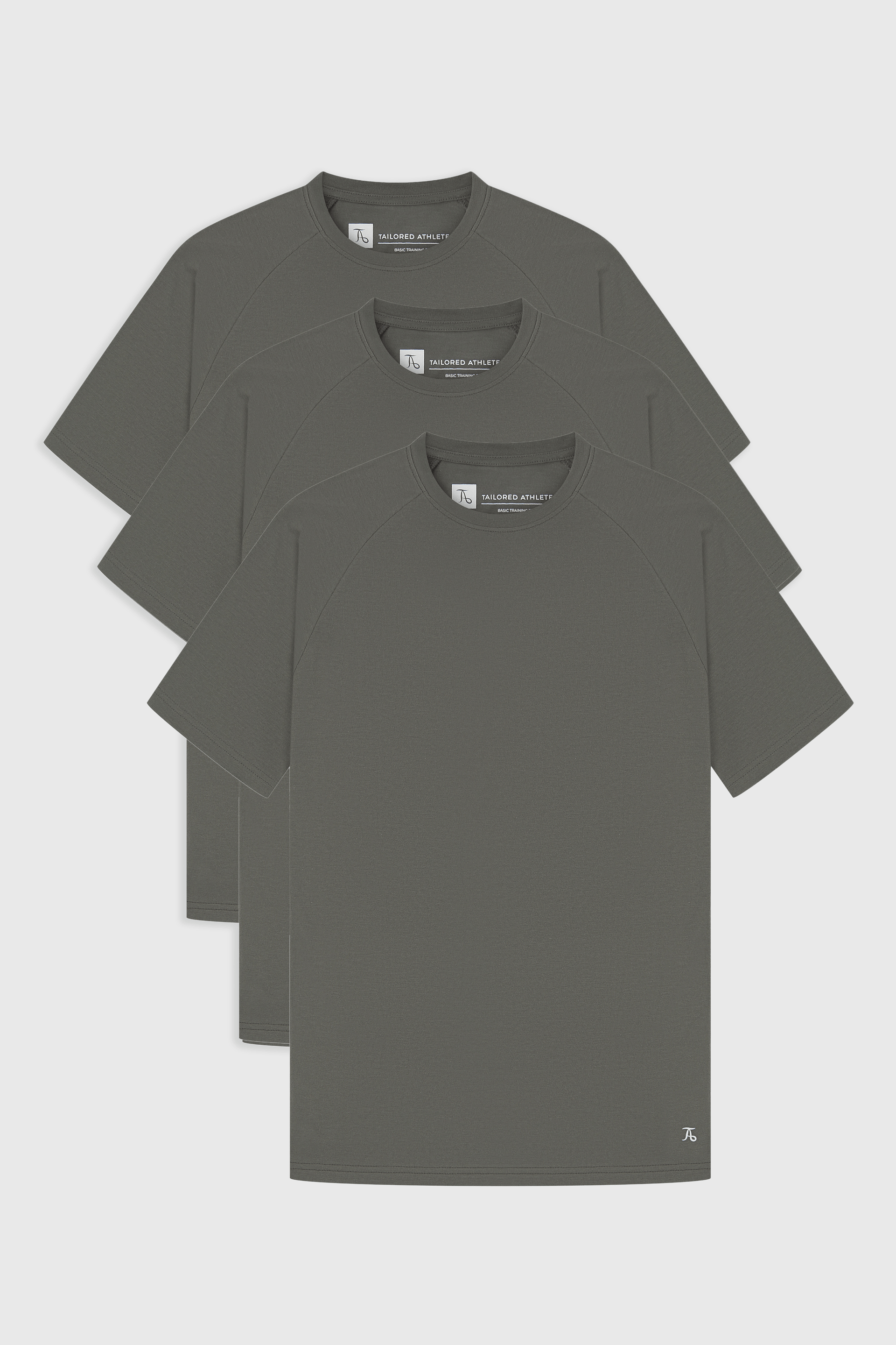 3 Pack Essential Training Top in Charcoal