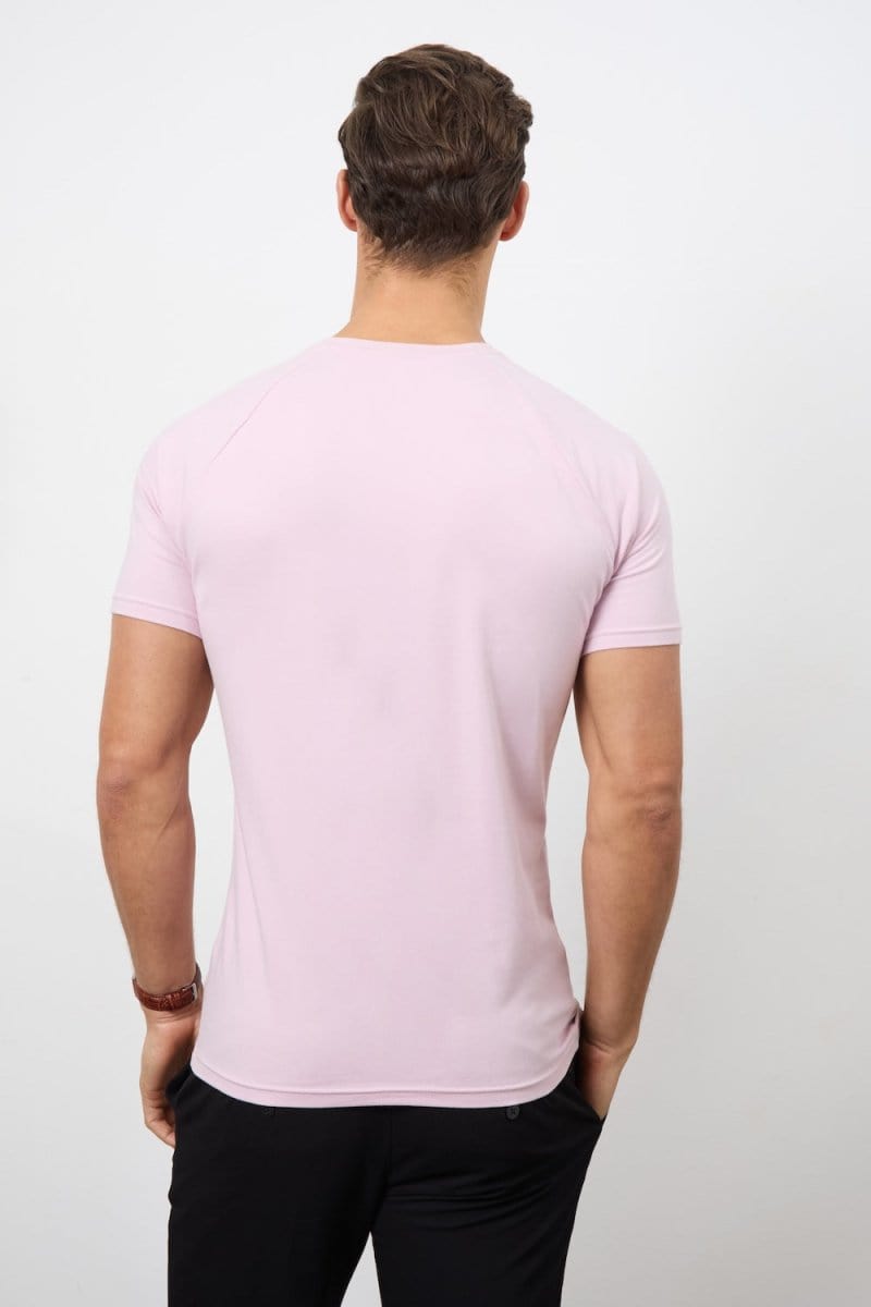 7 Pack Muscle Fit Crew Neck T-Shirt in Mint/ Soft Blue/ Pink/ Lemon/ Lilac/ White/ Pale Blue - TAILORED ATHLETE - ROW