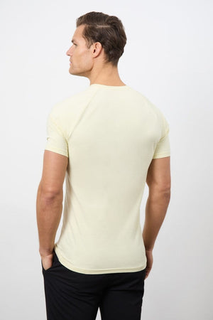7 Pack Muscle Fit Crew Neck T-Shirt in Black/ Grey/ White/ Sage/ Mint/ Lemon/ Blue - TAILORED ATHLETE - ROW