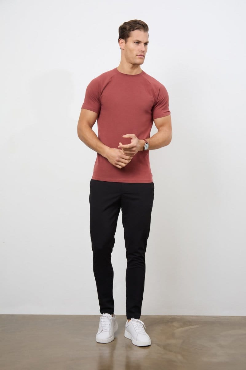 Muscle Fit T-Shirt in Faded Terracotta - TAILORED ATHLETE - ROW
