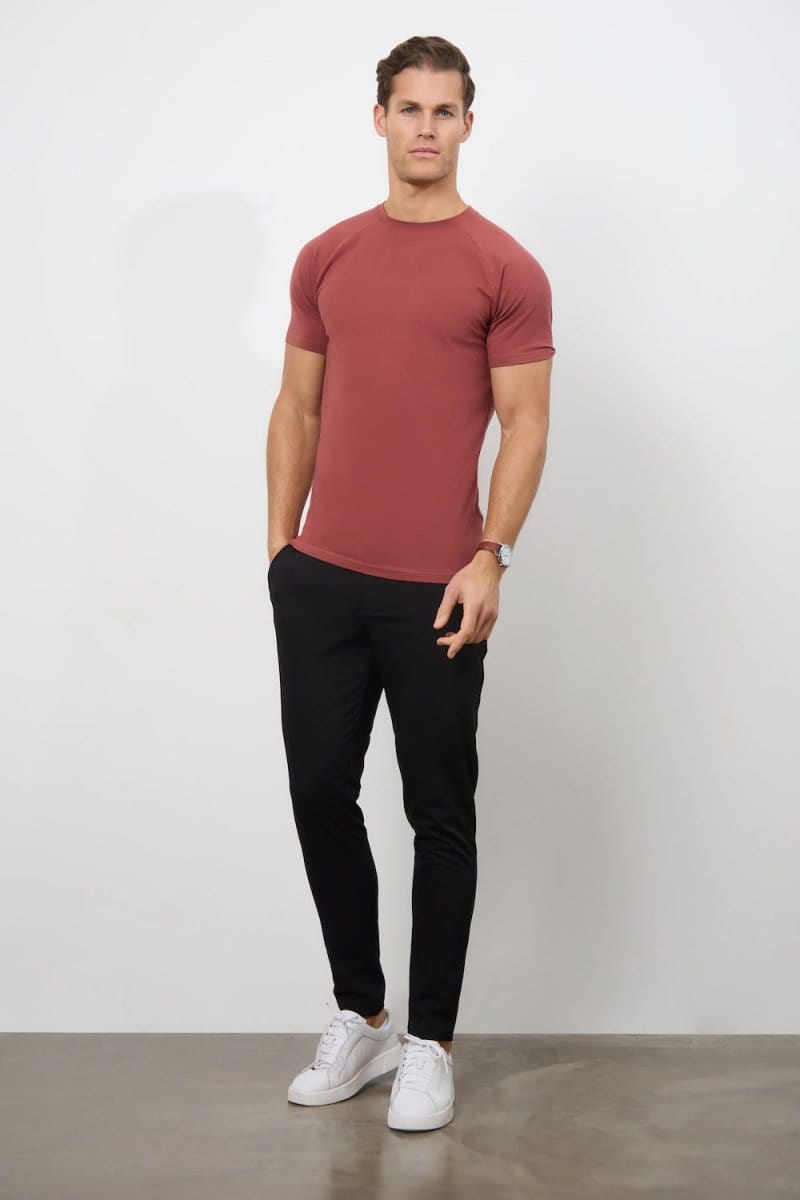 Muscle Fit T-Shirt in Faded Terracotta - TAILORED ATHLETE - ROW