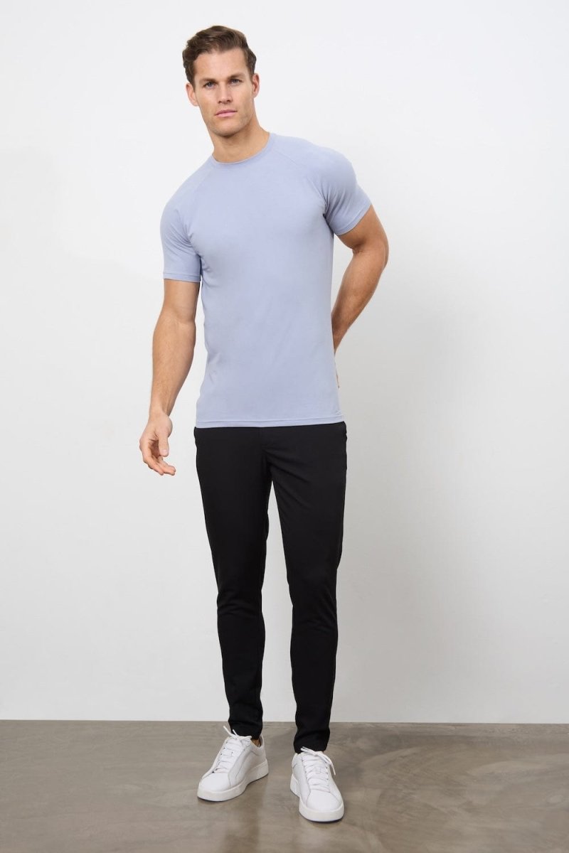 7 Pack Muscle Fit Crew Neck T-Shirt in Mint/ Soft Blue/ Pink/ Lemon/ Lilac/ White/ Pale Blue - TAILORED ATHLETE - ROW