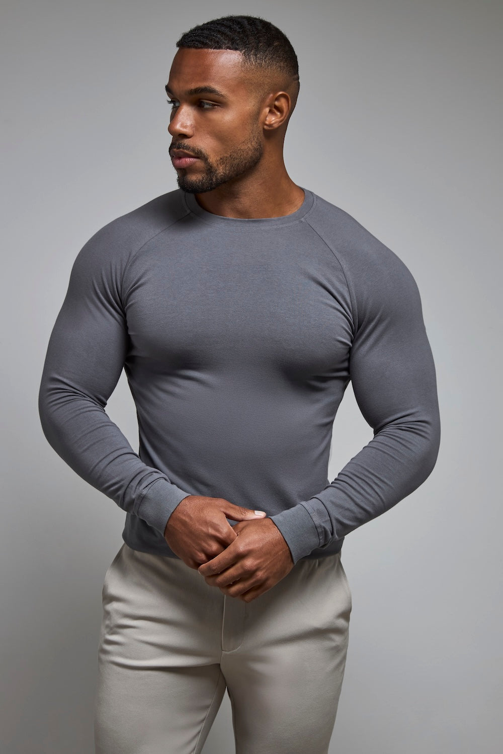 Muscle Fit Long Sleeve Easy 3-Pack