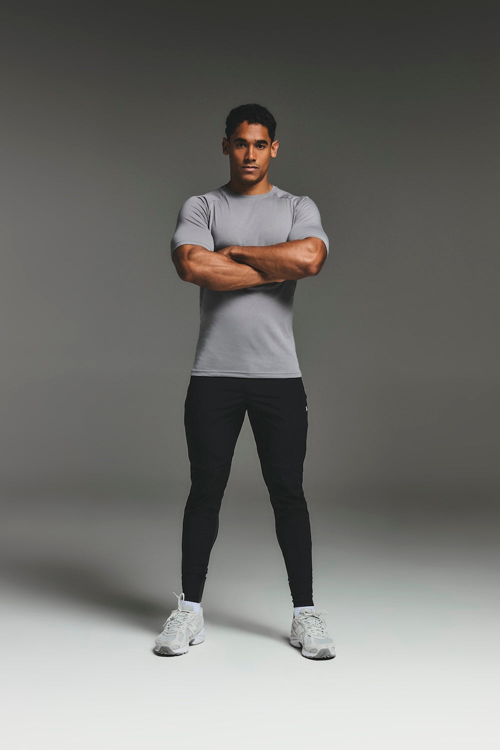 Essential Training Top in Mid Grey