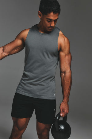 Essential Training Vest in Charcoal