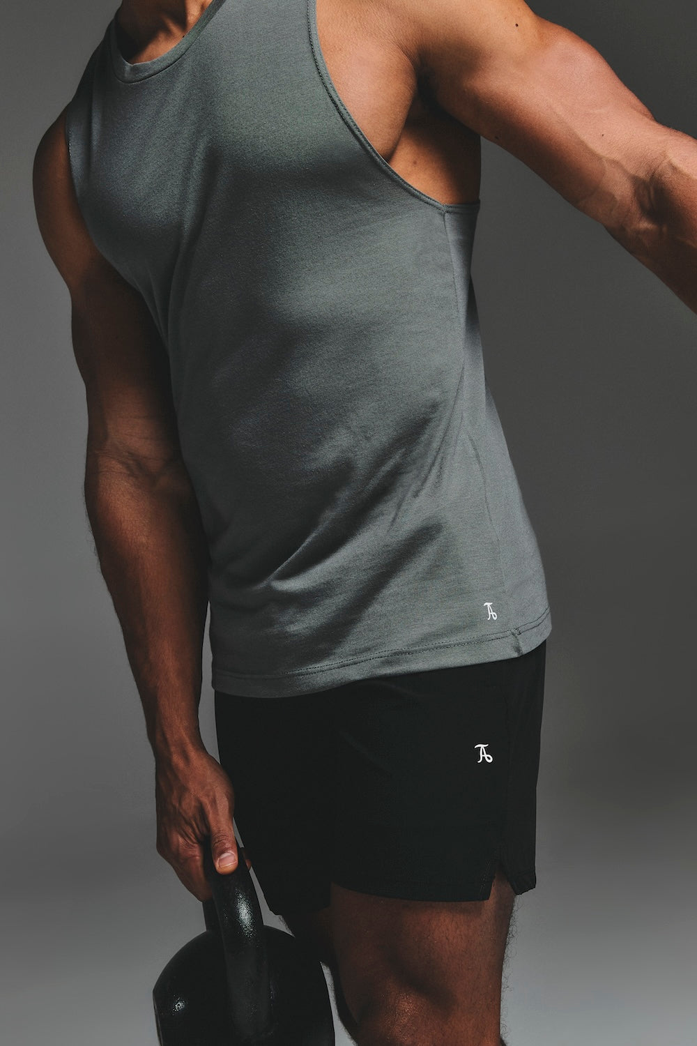 Essential Training Vest in Charcoal