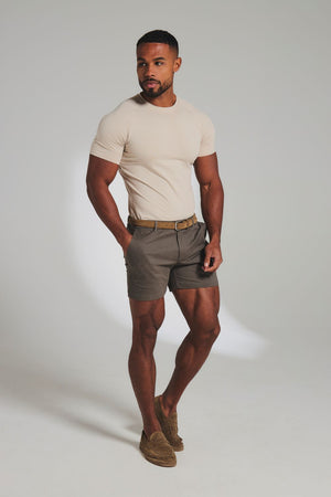 Muscle Fit T-Shirt in Pale Neutral