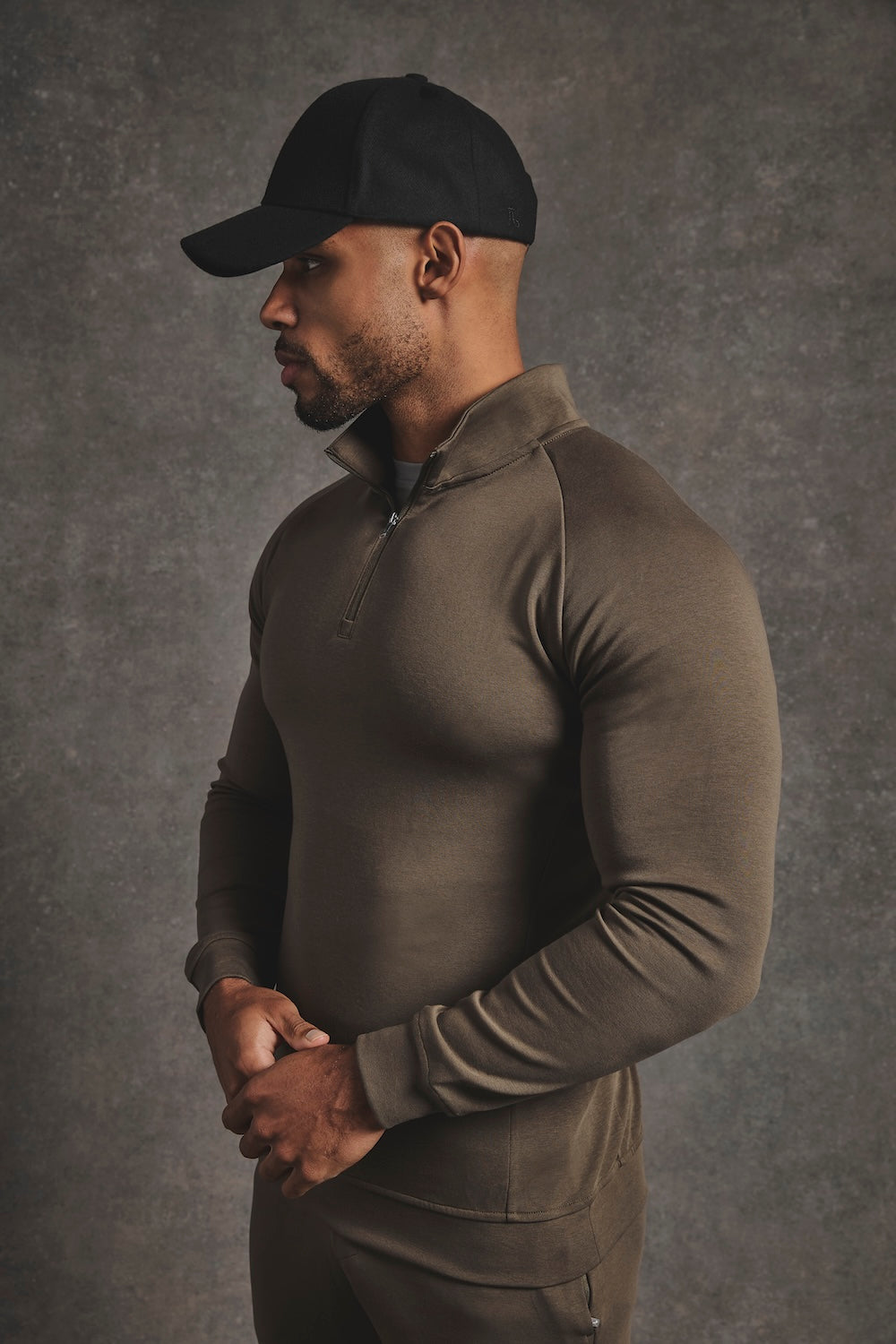 TA Embroidered Baseball Cap in Black