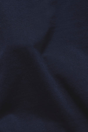 Essential Jersey Buttonless Polo Shirt in Navy
