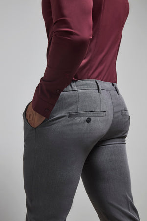 Muscle Fit Essential Trousers in Charcoal
