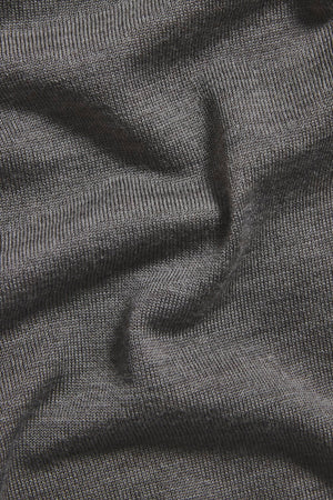 Extra Fine Merino Wool Crew Neck Jumper in Neutral Marl