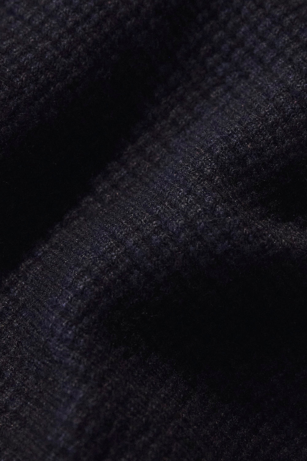 Fisherman Crew Neck Jumper in Navy