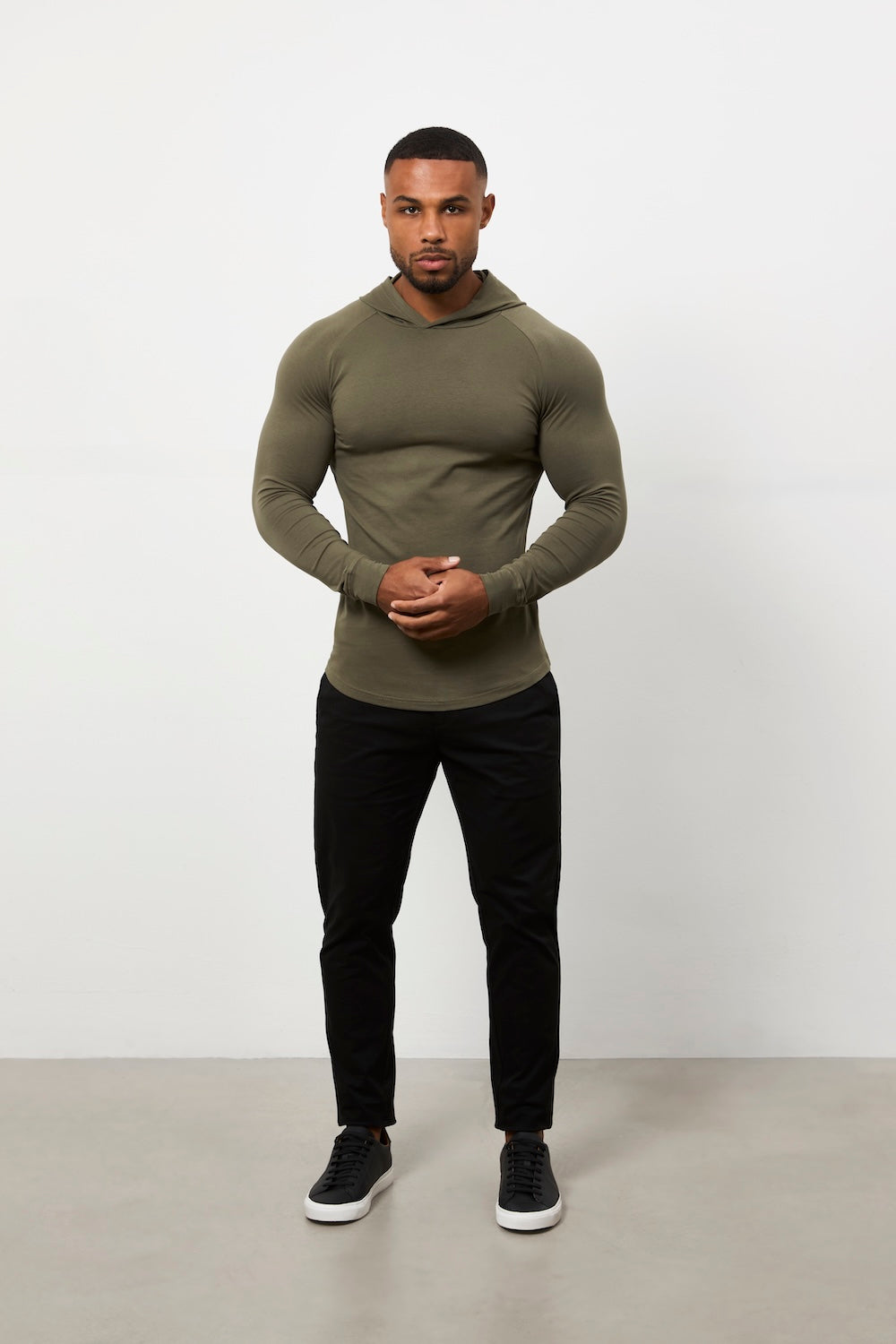 Hooded Top in Khaki