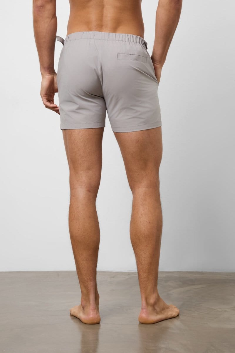 Hybrid Swim Short in Dark Putty - TAILORED ATHLETE - ROW