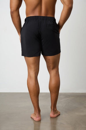 Hybrid Swim Short in Black - TAILORED ATHLETE - ROW