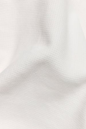 Heavy Weight Textured Crew Neck in White