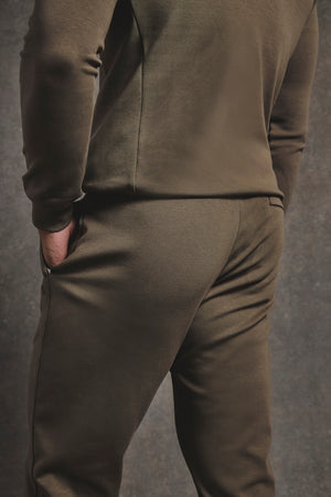 Interlock Sweat Jogger in Deep Khaki