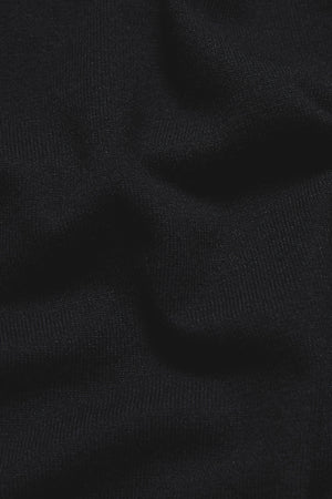 Knitted Polo Shirt in Black