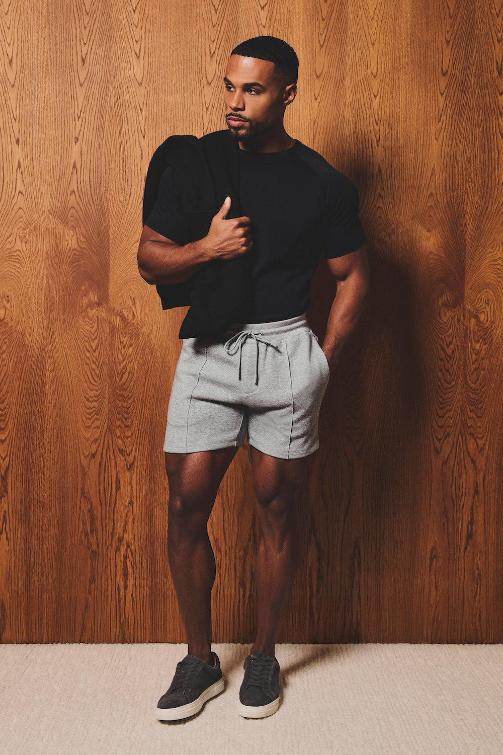 Luxe Sweat Shorts in Grey