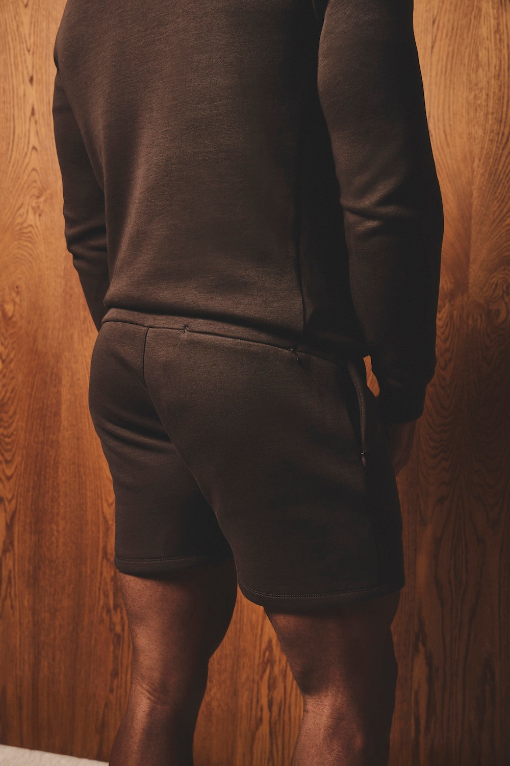 Luxe Sweat Shorts in Chocolate