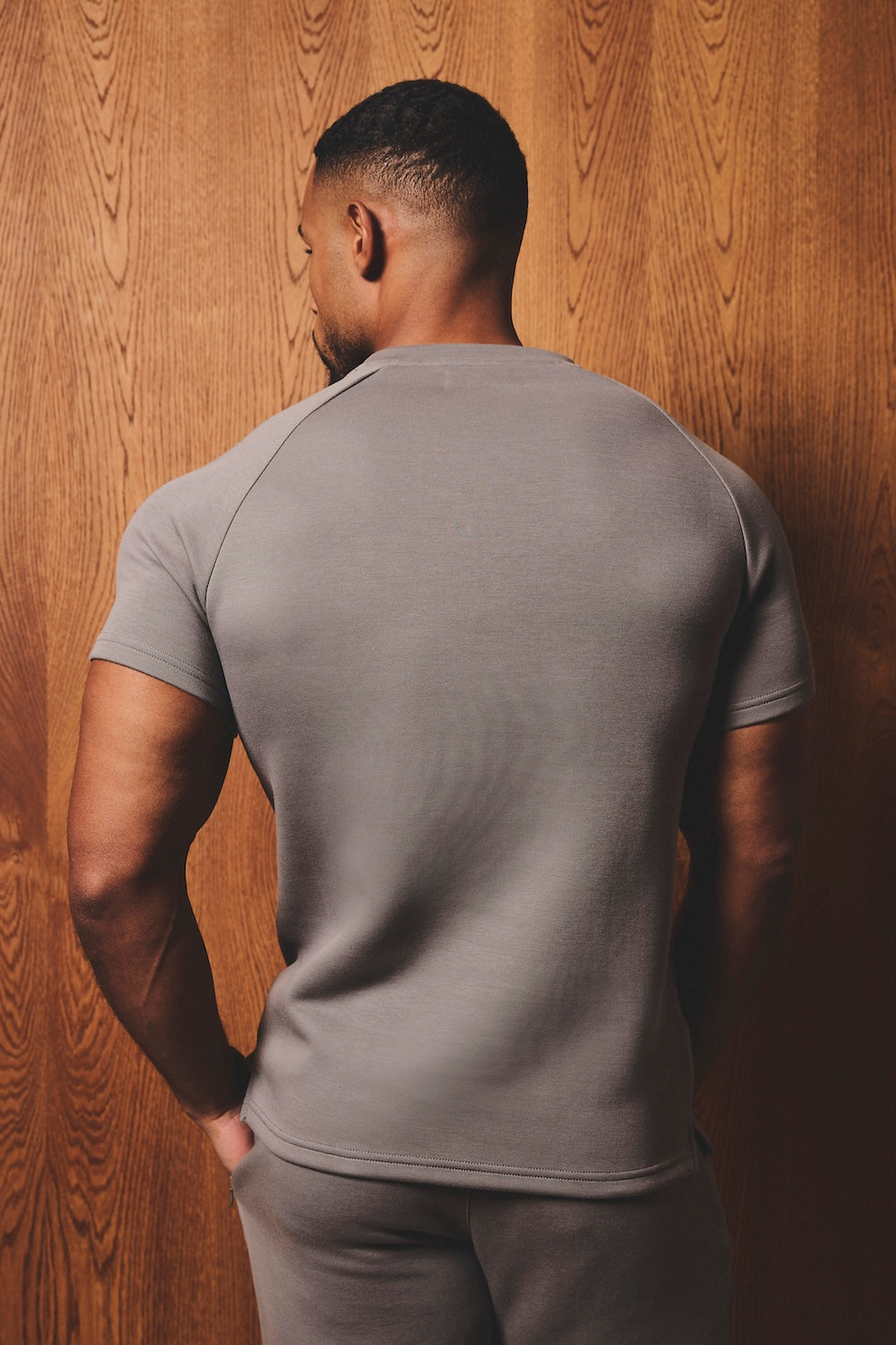 Luxe Sweat T-Shirt in Mushroom