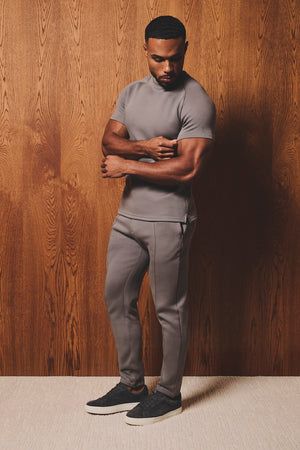 Luxe Sweat T-Shirt in Mushroom