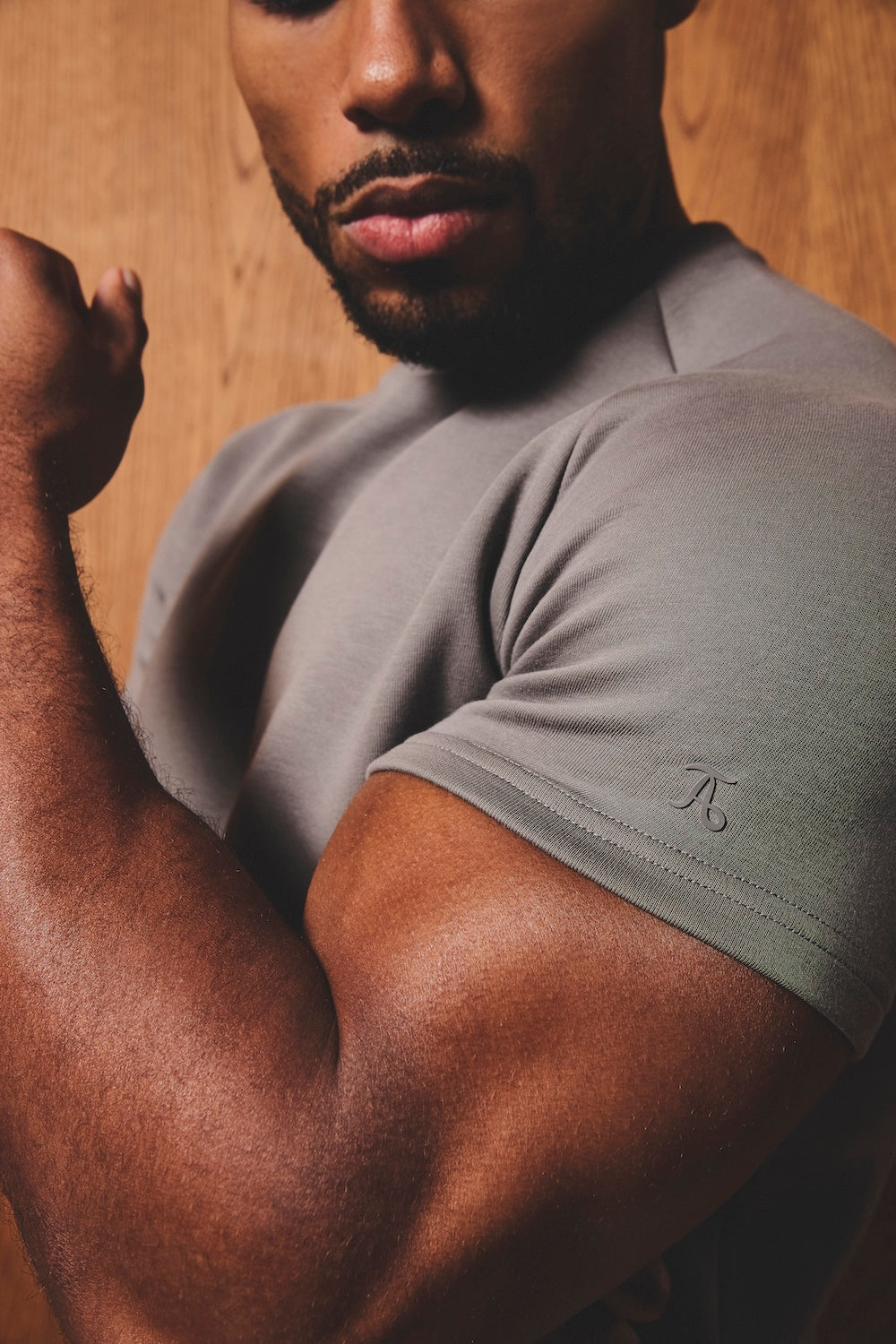 Luxe Sweat T-Shirt in Mushroom