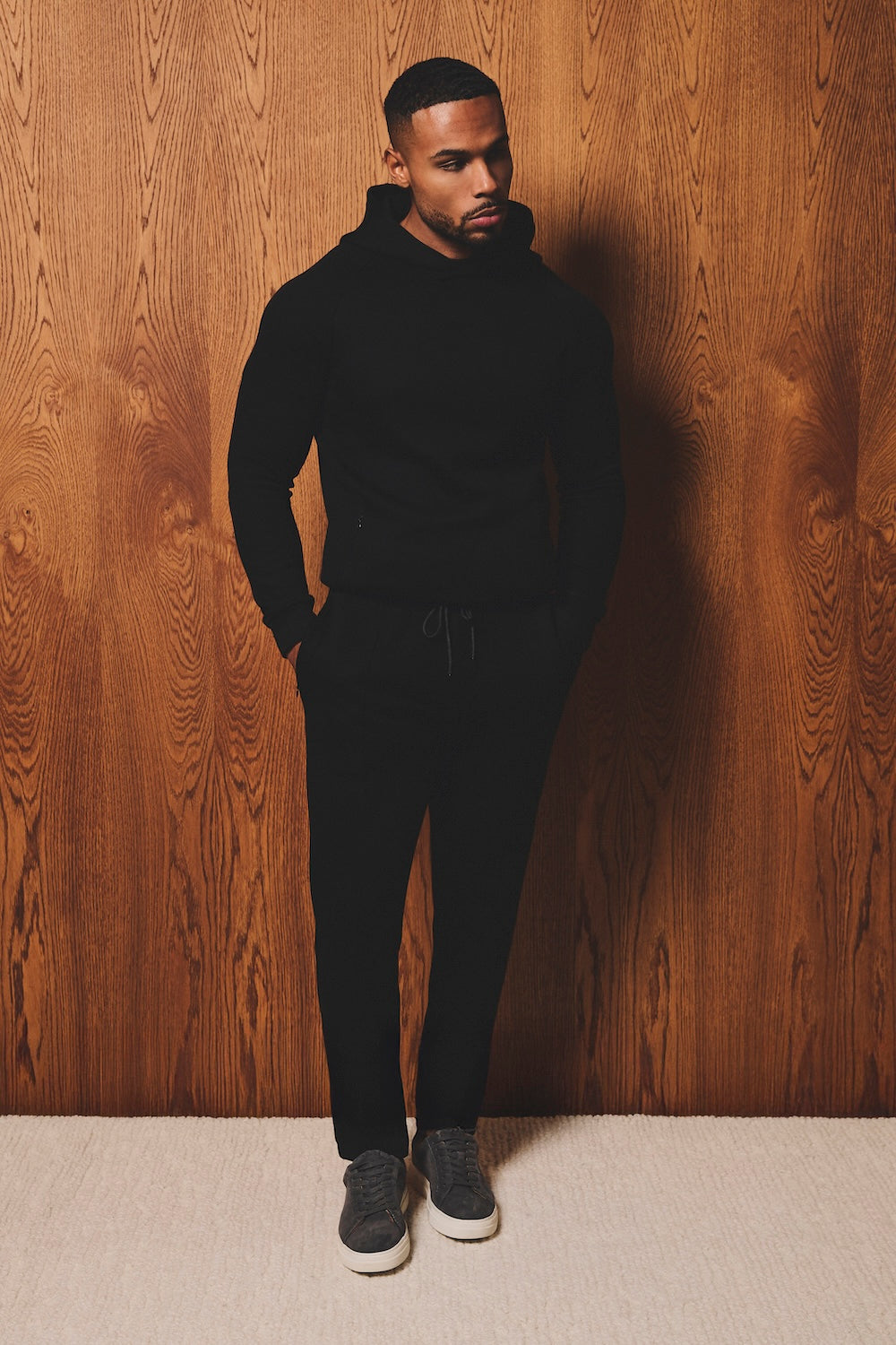 Luxe Sweat Smart Joggers in Black