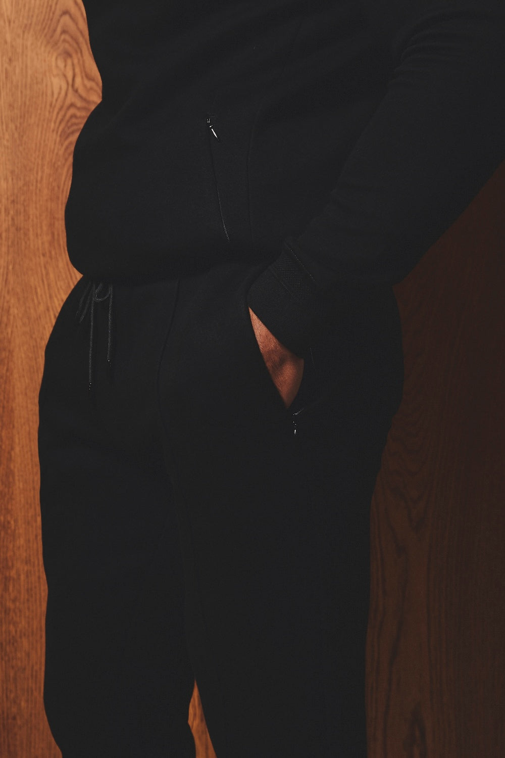 Luxe Sweat Smart Joggers in Black