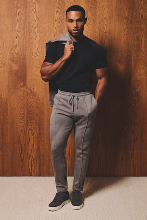Luxe Sweat Smart Joggers in Mushroom