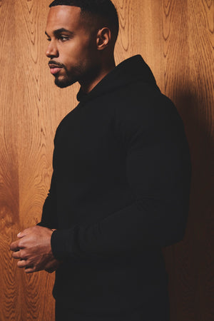 Luxe Sweat Hoodie in Black