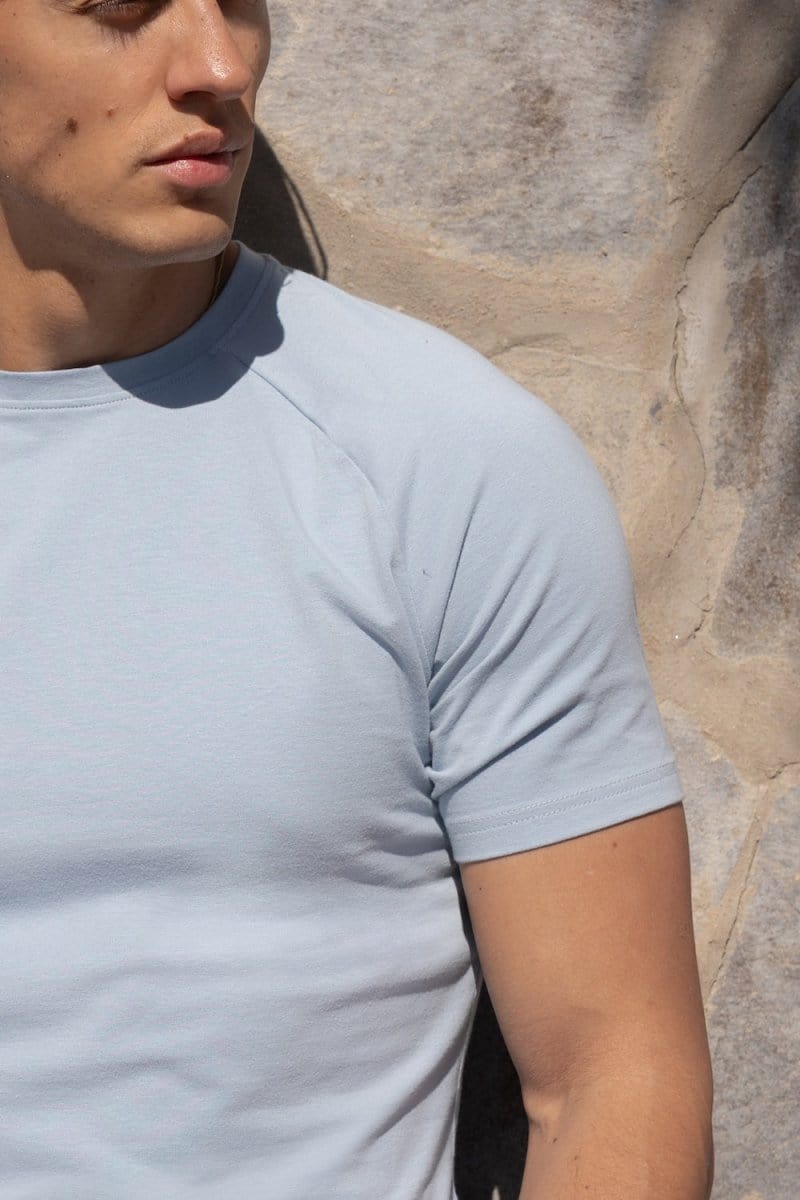 Muscle Fit T-Shirt in Pale Blue - TAILORED ATHLETE - ROW