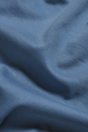 Mercerised Cotton T-Shirt in Airforce