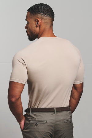 Muscle Fit T-Shirt in Sand