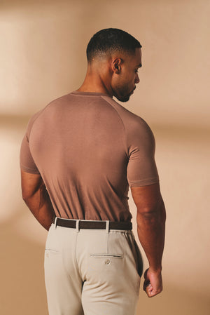 Muscle Fit T-Shirt in Soft Walnut