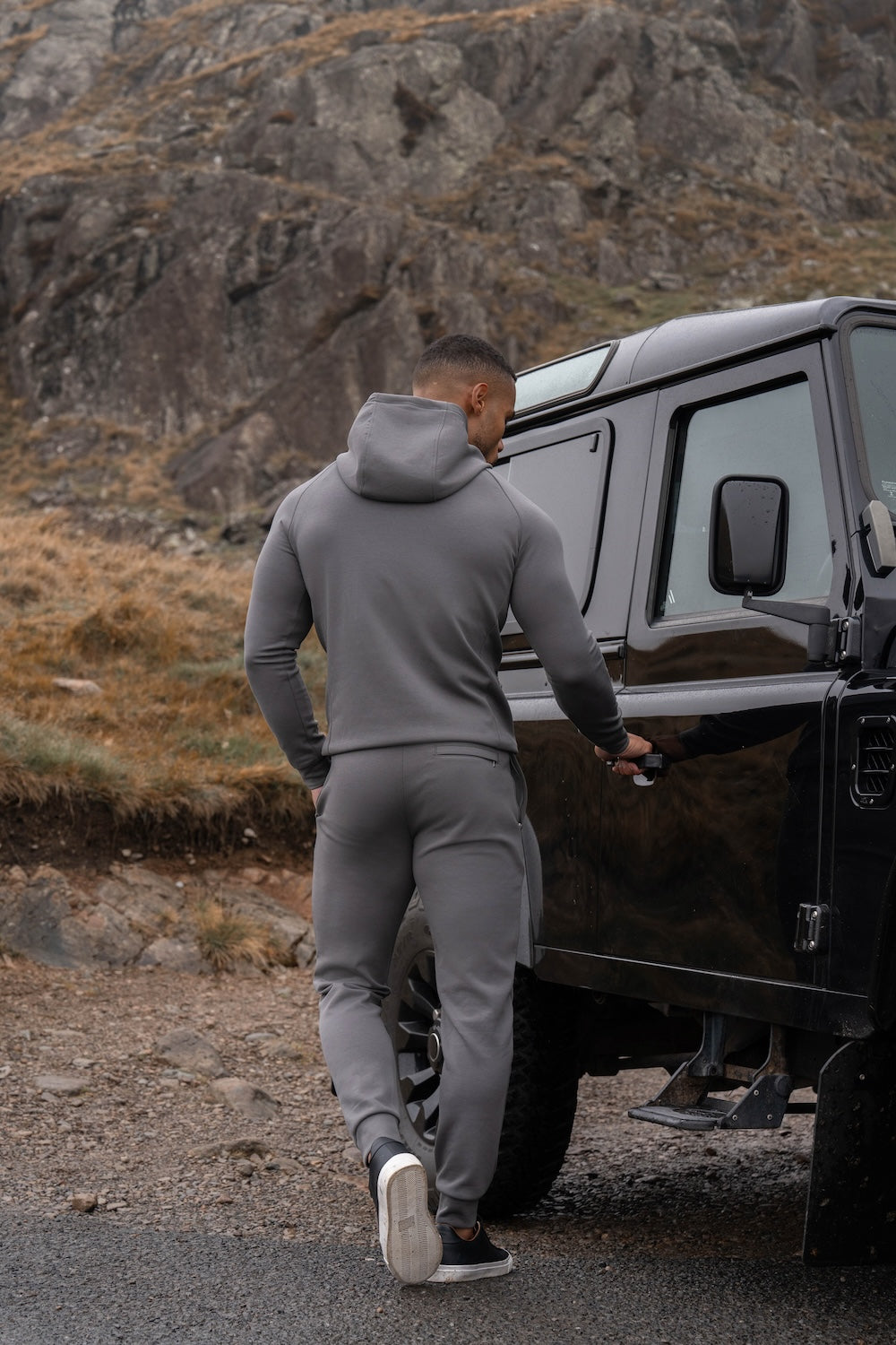 Interlock Sweat Jogger in Graphite