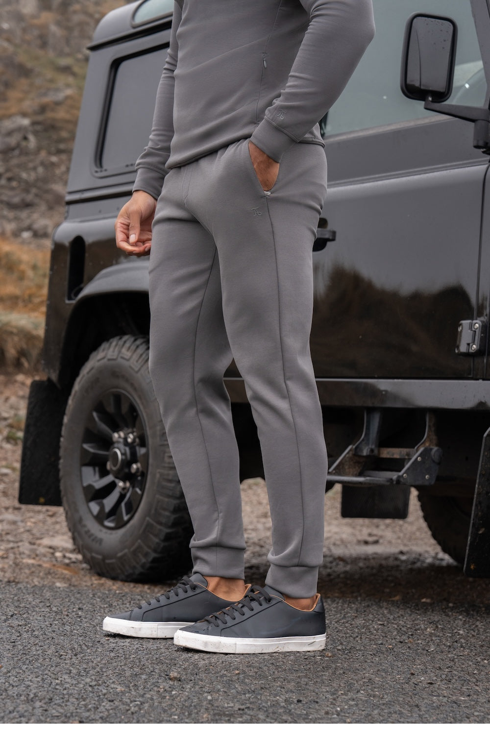 Interlock Sweat Jogger in Graphite