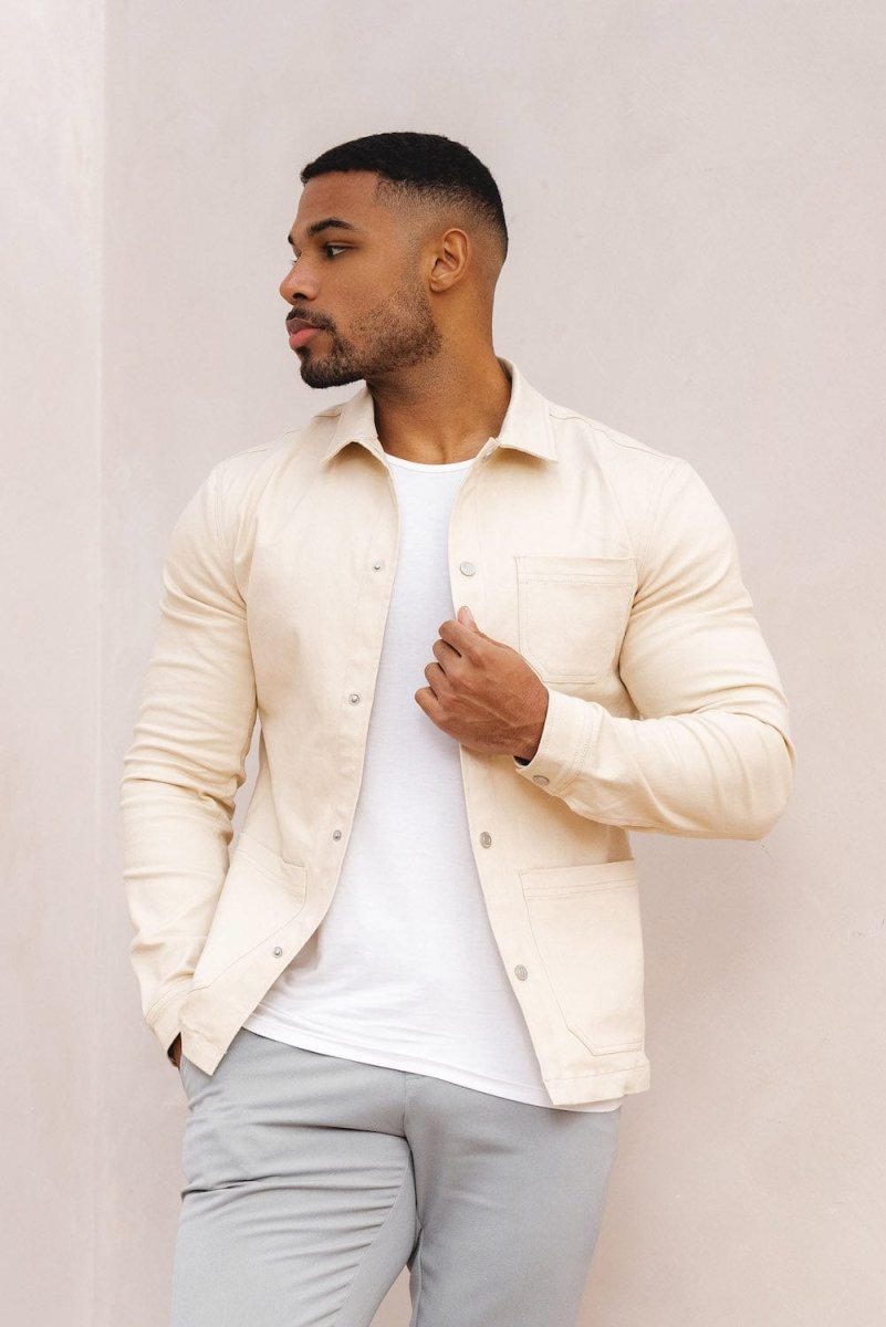 Utility Jacket in Ecru - TAILORED ATHLETE - ROW
