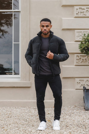 Puffa Jacket in Black - TAILORED ATHLETE - ROW