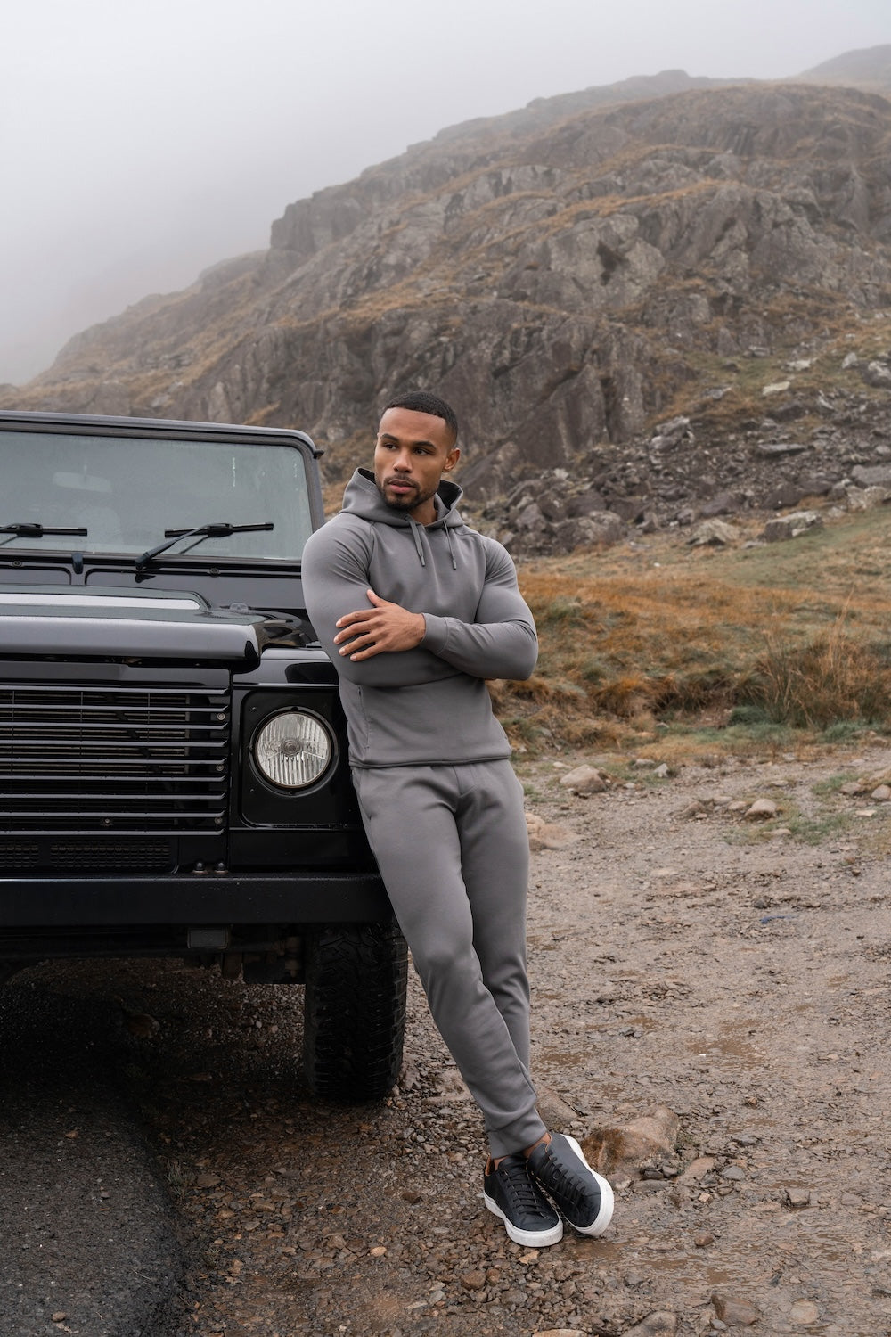 Interlock Sweat Jogger in Graphite