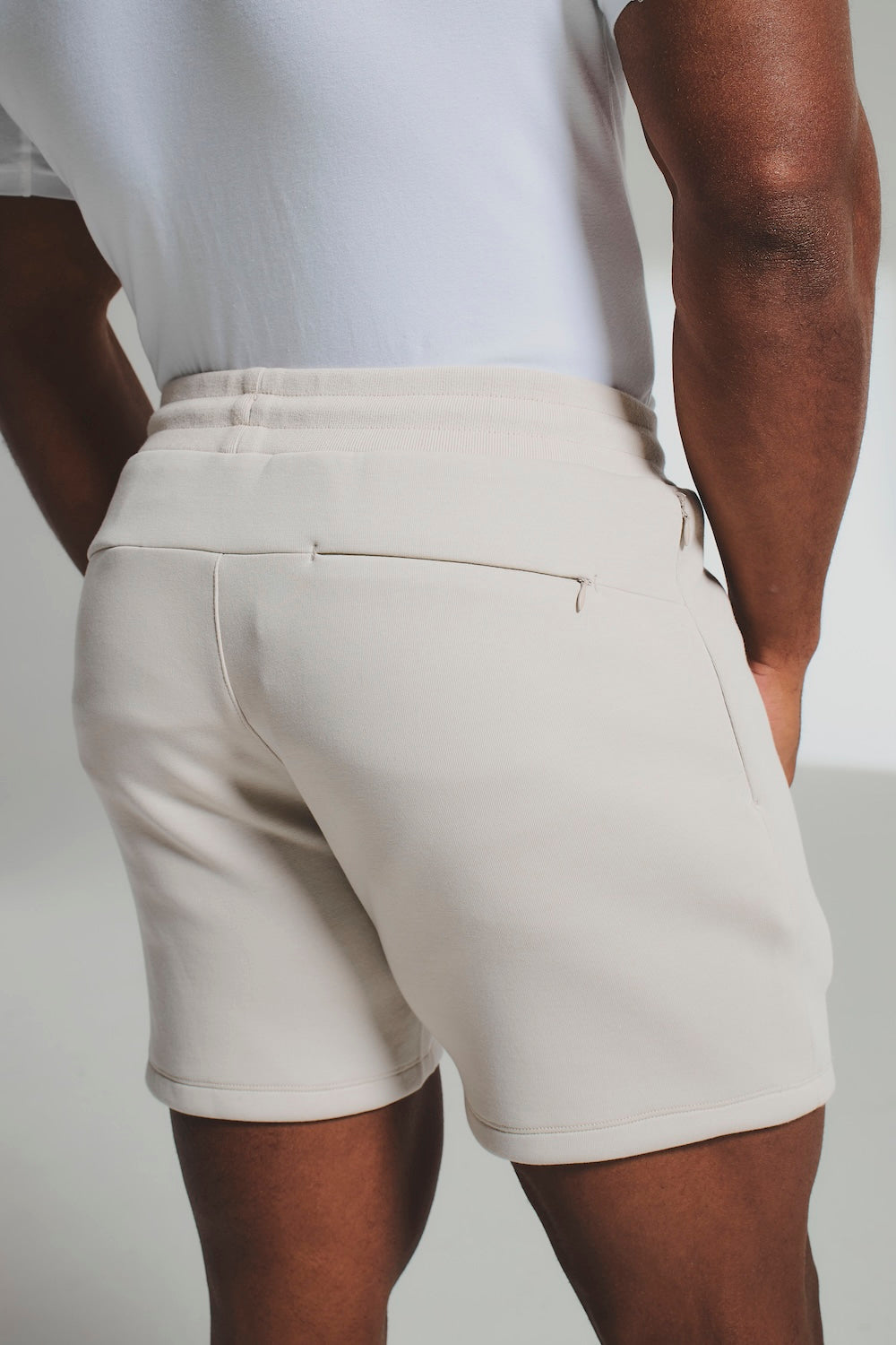 Luxe Sweat Shorts in Chalk