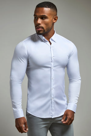Muscle Fit Signature Shirt 2.0 in White
