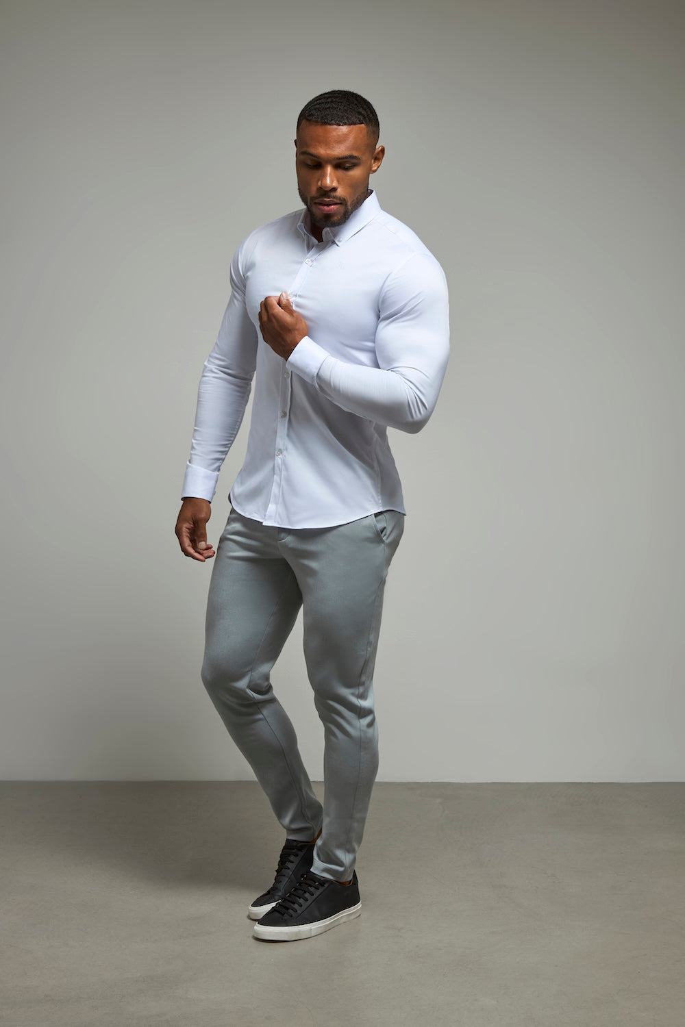 Muscle Fit Signature Shirt 2.0 in White