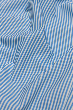 Striped Stretch Formal Shirt in Blue