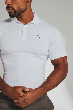Muscle Fit Polo Shirt in White