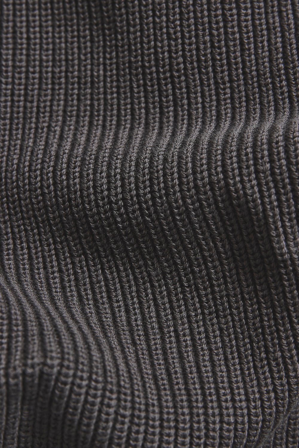 Pure Cotton Knitted Textured Crew Neck Jumper in Truffle